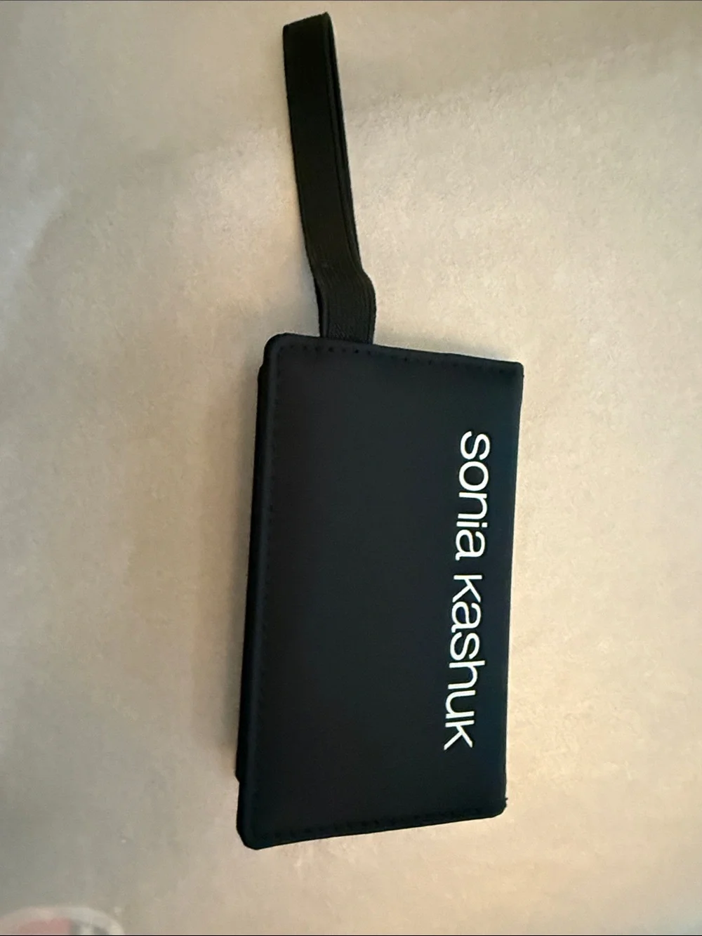 Sonia Kashuk Black Wristlet Mini Makeup Brushes Pouch with Logo